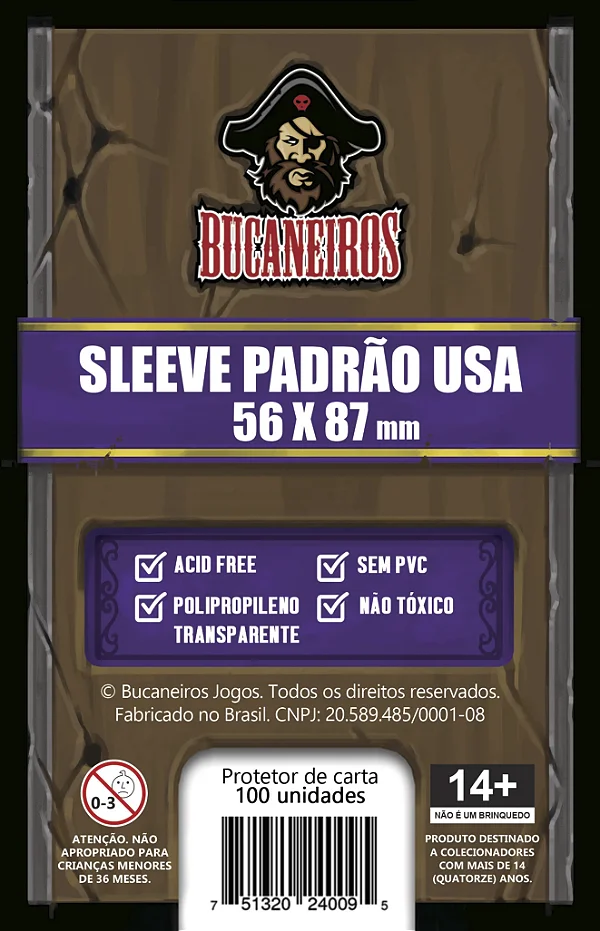 Sleeve PADRÃO USA (56 x 87)