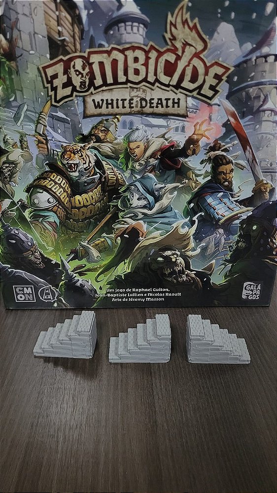 Zombicide White Death Kit 3D 3 Escadas da Muralha