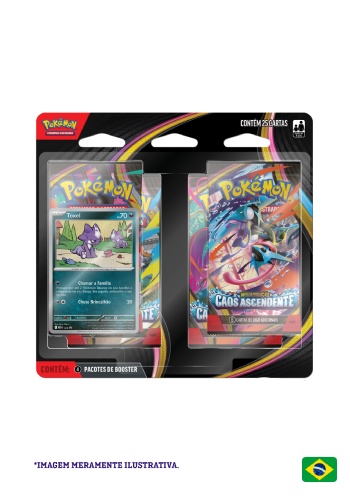 Blister Quadrúplo Pokémon Toxel ME04 Caos Ascendente