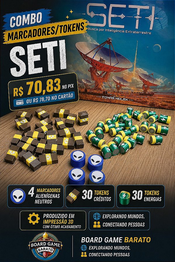 SETI - Kit Tokens/Marcadores