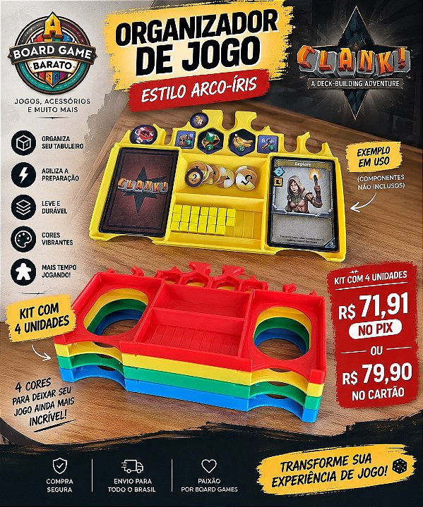 Kit 4 Dashboard 3D para Clank!