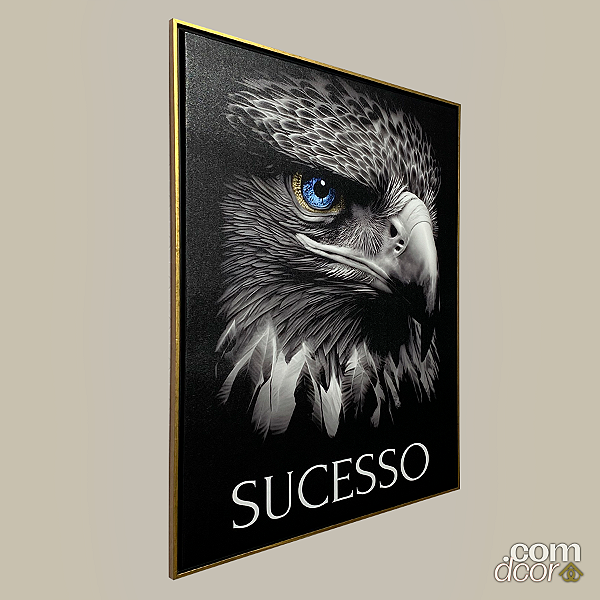 Quadro Olhar do Sucesso moldura flutuante