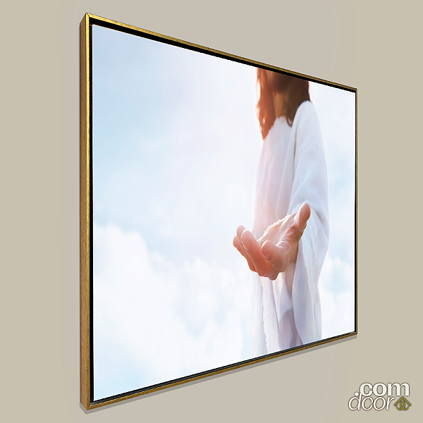 Quadro o Chamado da Fé c/ moldura flutuante