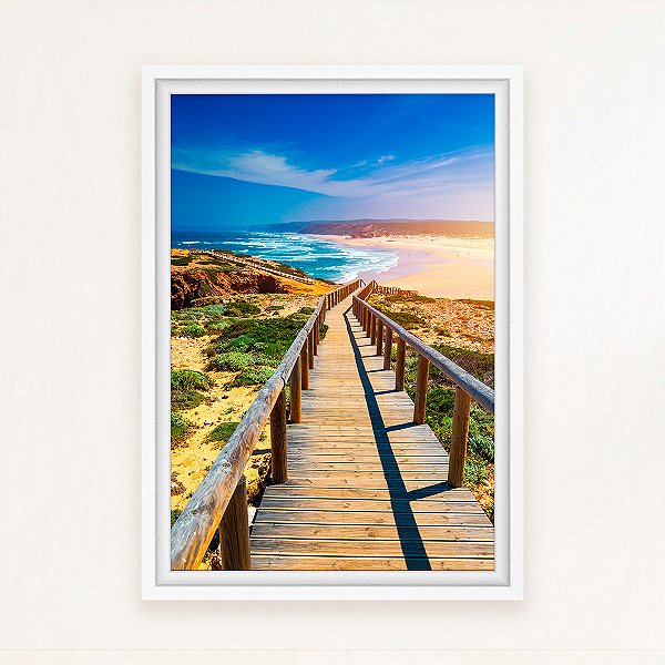"Passarela dos Sonhos"- Quadro em Canvas com moldura flutuante.