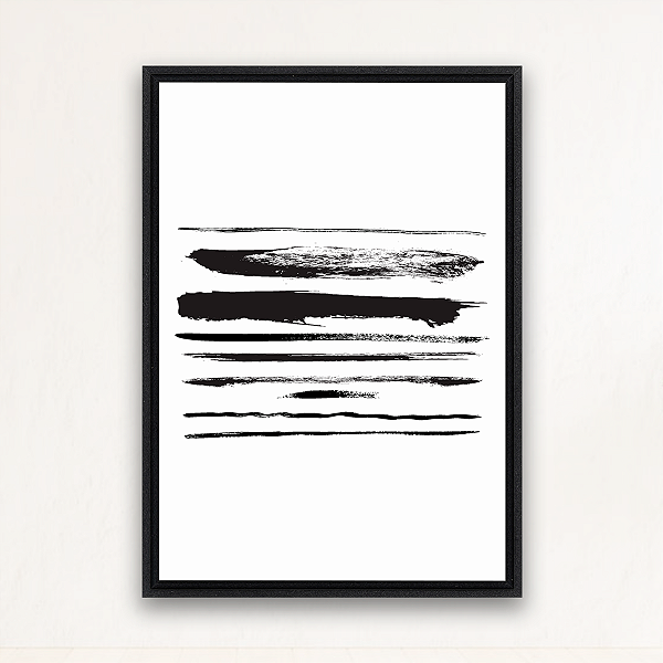 "Essência Minimalista"- Quadro em Canvas com moldura flutuante.