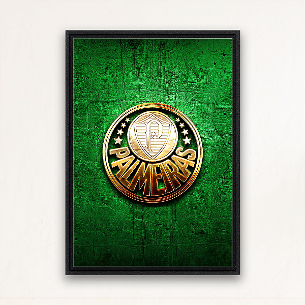 "Orgulho Alviverde"- Quadro em Canvas com moldura flutuante.