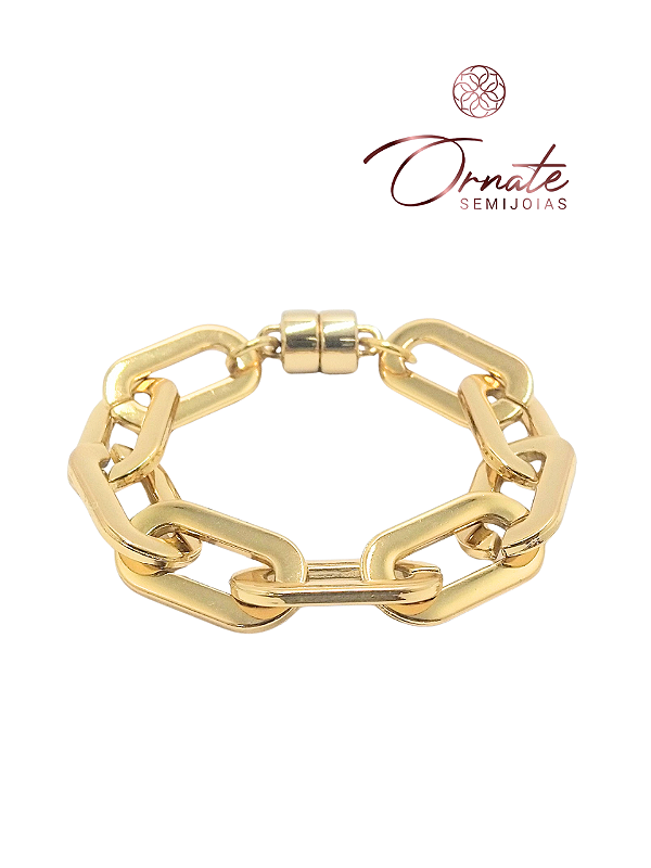 Pulseira Elos Ovais Largos
