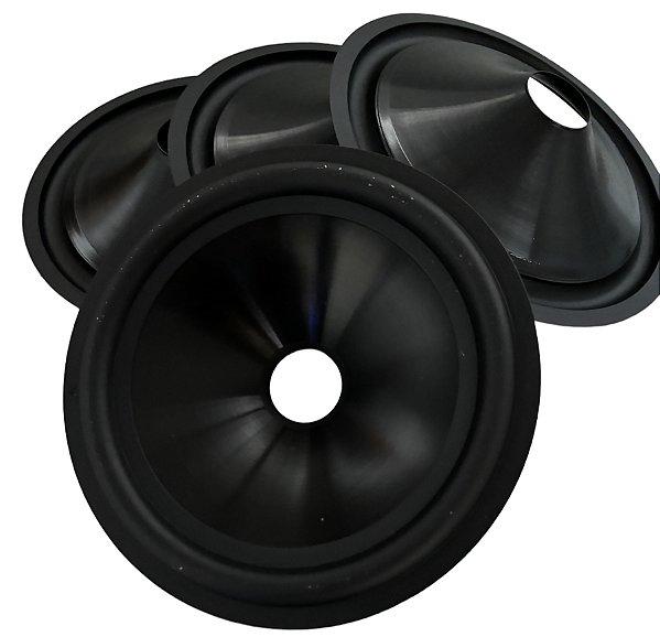 KIT DE 5 CONES PARA ALTO FALANTE DE 6 POLEGADAS BLACK