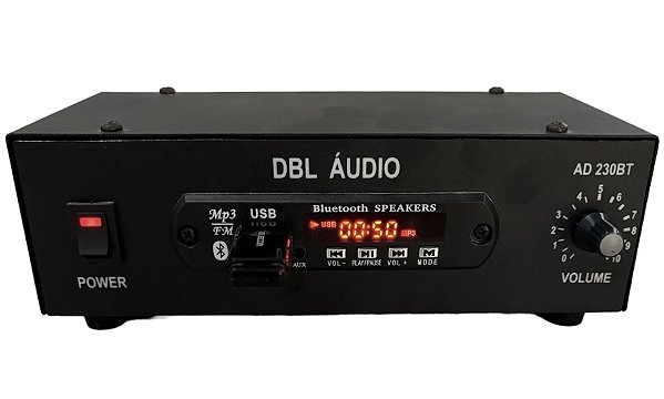 AMPLIFICADOR MARCA DBL ÁUDIO AD 230-BT - DIGITAL COM BLUETOOTH