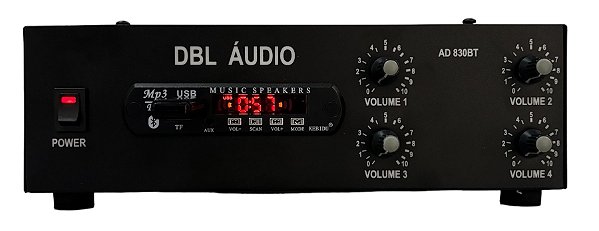 AMPLIFICADOR MARCA DBL ÁUDIO AD 830-BT - DIGITAL COM BLUETOOTH