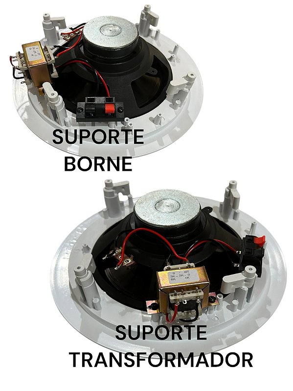 CAIXA DE SOM DE EMBUTIR EM FORRO - ARANDELA DE SOM 8 POLEGADAS FULL RANGE 30 WATTS