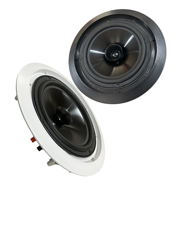 CAIXA DE SOM DE EMBUTIR EM FORRO - ARANDELA DE SOM 8 POLEGADAS FULL RANGE 30 WATTS