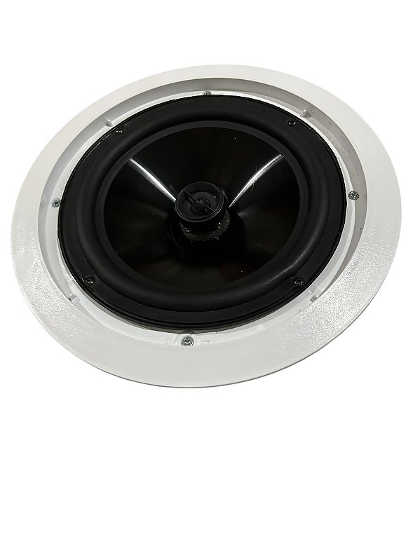 CAIXA DE SOM DE EMBUTIR EM FORRO ARANDELA DE SOM DE 8 POLEGADAS COAXIAL DE 50 WATTS