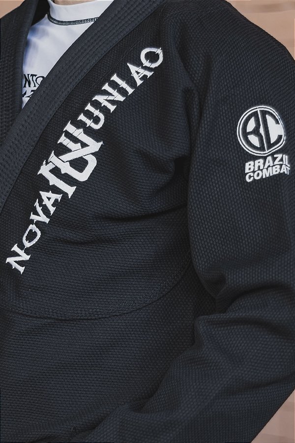 Kimono Infantil NU collab Brazil Combat Preto - Bordado