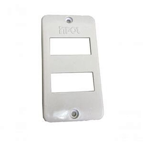 Placa Para 2 Tecla Separadas 3/4 Branco Inpol