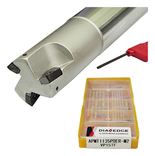 Fresa Cabeçote Intercambiável Ø25mm 3t + Caixa Apmt 1135