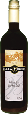 Vinho Rosé Bordô  Seco 720ml - Vinhos Bella Aurora