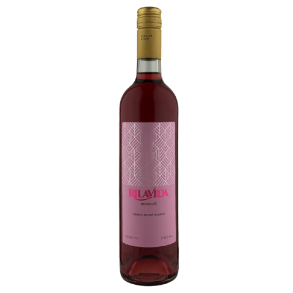 Vinho Rosé Suave Bordô 720ml - RilaVida