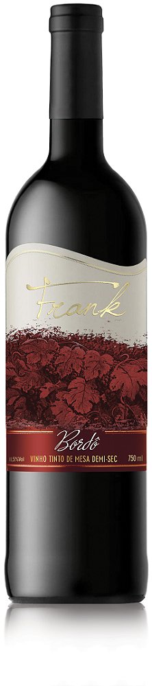 Vinho Tinto DemiSec Bordo 720ml - Vinhos Frank