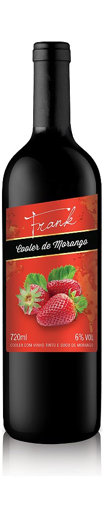 Cooler de Morango 750ml - Vinhos Frank