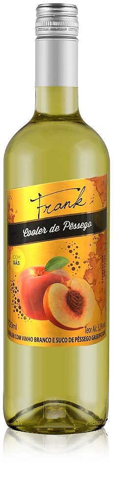 Cooler Pêssego Gaseificado 750ml - Vinhos Frank