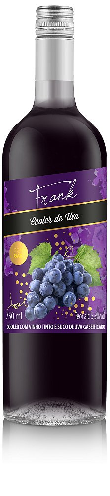 Cooler de Uva Gaseificado 750ml - Vinhos Frank