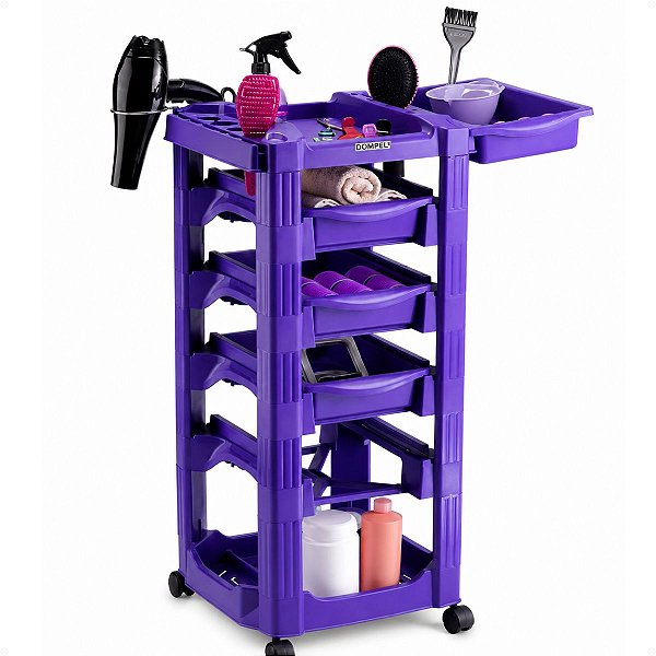 Carrinho Auxiliar Profissional Dompel Vegas Roxo