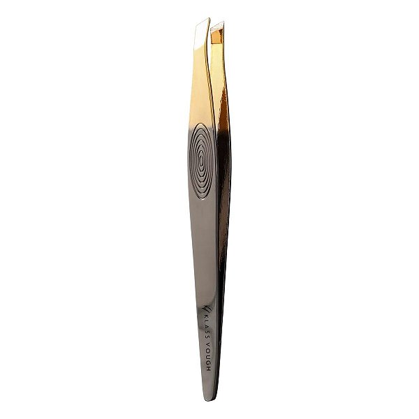Klass Vough Pinça Ponta Chanfrada Dourada Tw-048hqh