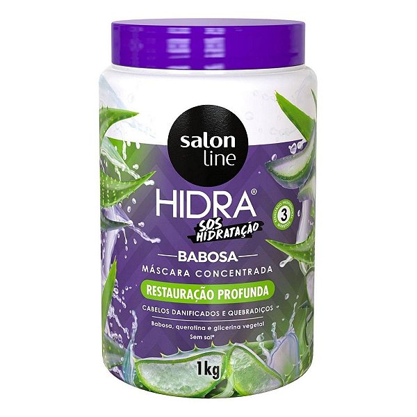 Máscara Concentrada Babosa Restauração Profunda Hidra Sos Hidratação Salon Line 1kg