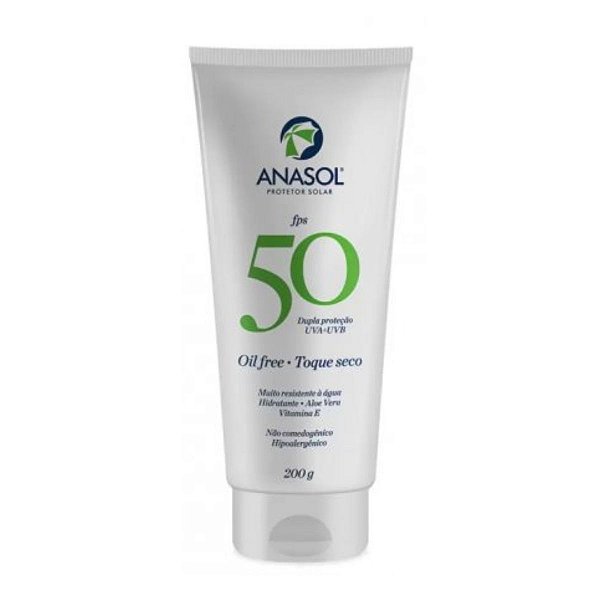 Protetor Solar Fps 50 Oil Free Toque Seco Anasol 200g