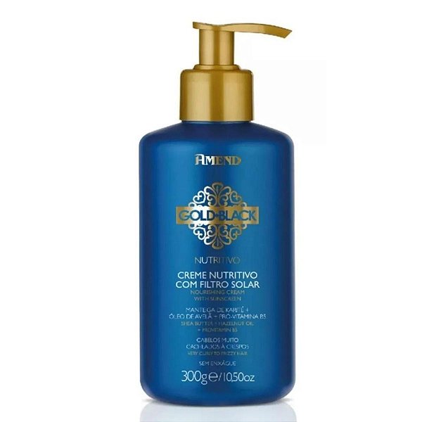 Creme Nutritivo Amend Gold Black Com Filtro Solar 300g