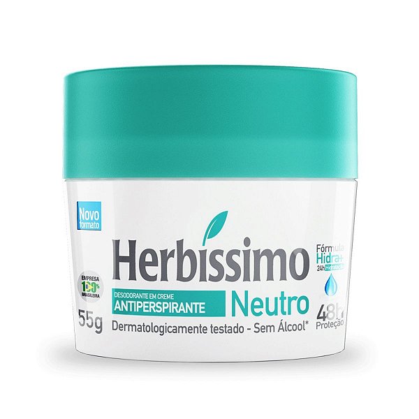 Desodorante Creme Herbissimo Neutro Antitranspirante 55g