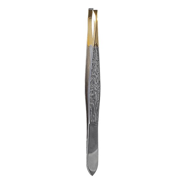 Belliz Enox Pinça Silver Gold Ponta Fina Ref. 1702