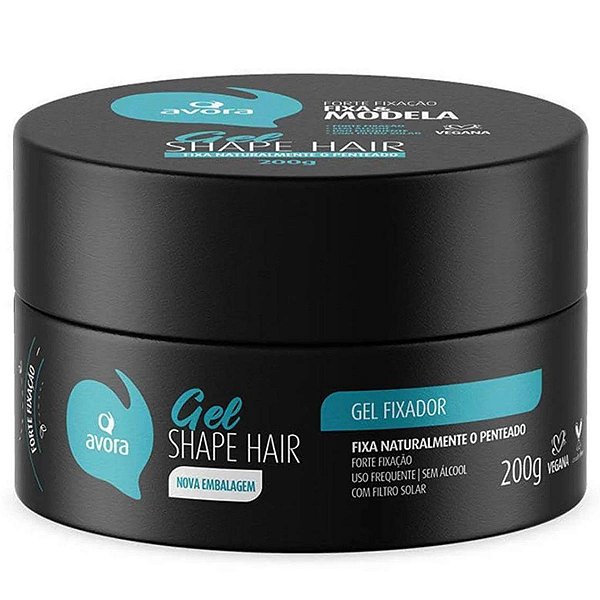 Gel Fixação Forte Avora Shape Hair Fixa & Modela 200g