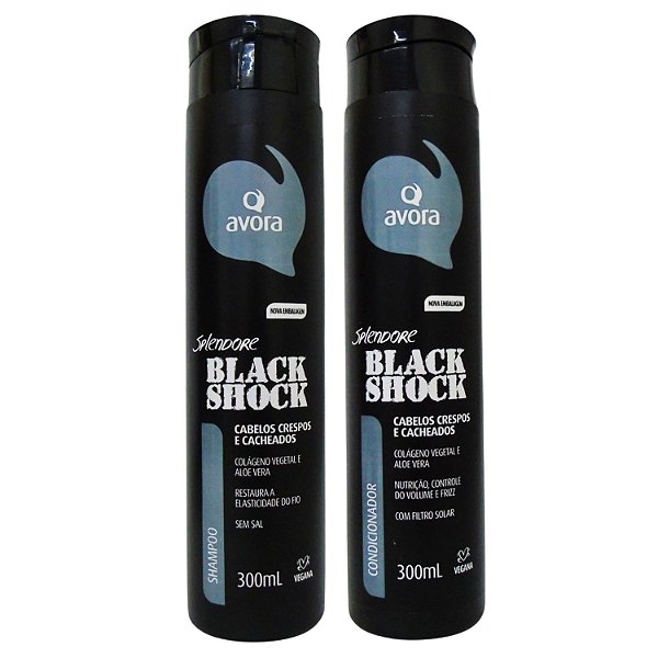 Shampoo + Condicionador Avora Splendore Black Shock 300ml