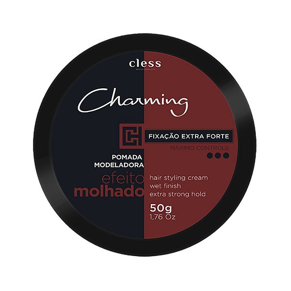 Pomada Modeladora Cless Charming Extra Forte Efeito Molhado 50g