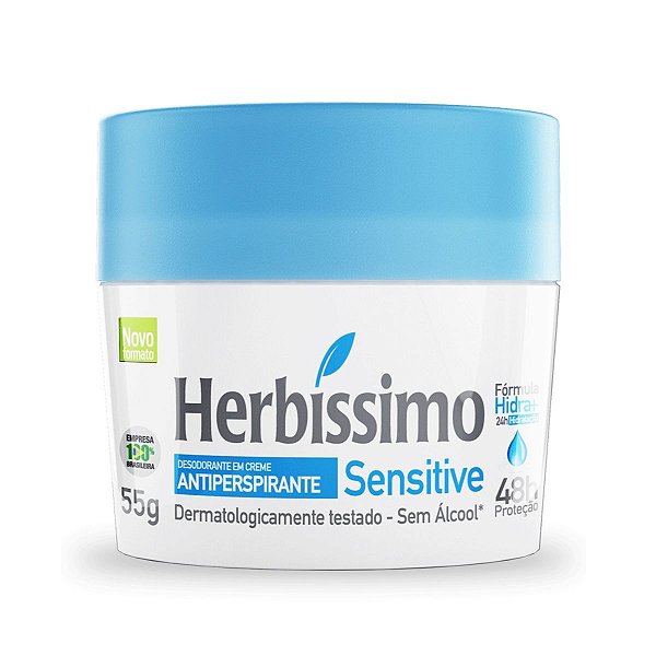 Desodorante Creme Herbissimo Sensitive Antitranspirante 55g