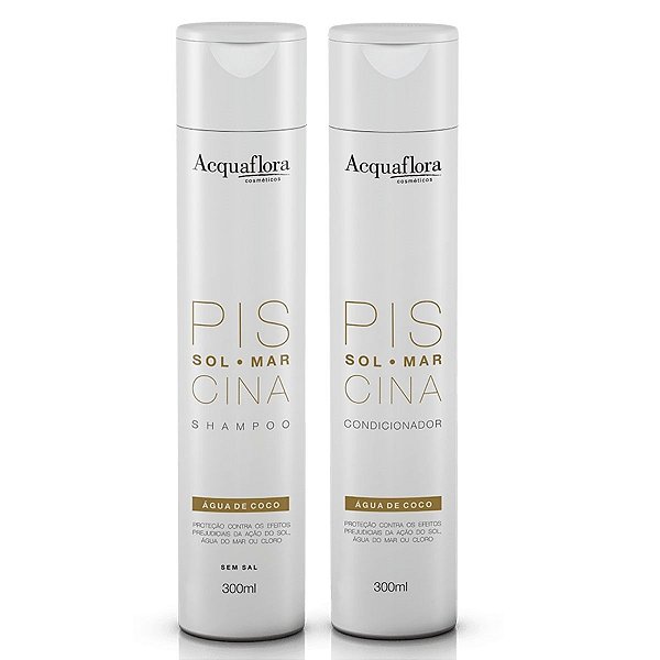 Kit Acquaflora Sol, Mar e Piscina: Shampoo e Condicionador