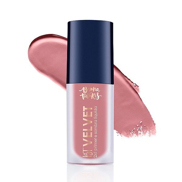 Primer e Sombra Líquida Bruna Tavares Bt Velvet 2x1 Tea Rose