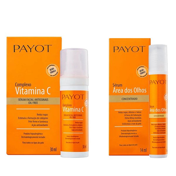 Kit Payot Vitamina C: Sérum Facial e Área dos Olhos