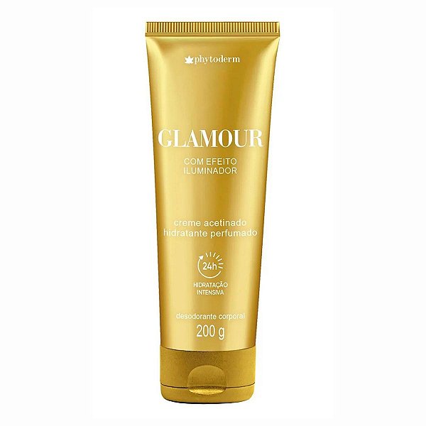 Creme Acetinado Hidratante Phytoderm Glamour Efeito Iluminador 200g