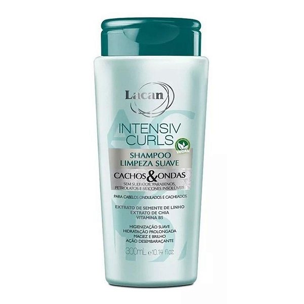 Shampoo Limpeza Suave Lacan Intensiv Curls 300ml
