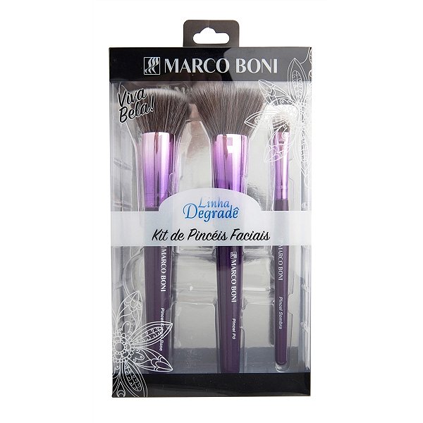 Marco Boni Kit de Pinceis Faciais Linha Degrade Ref. 1345