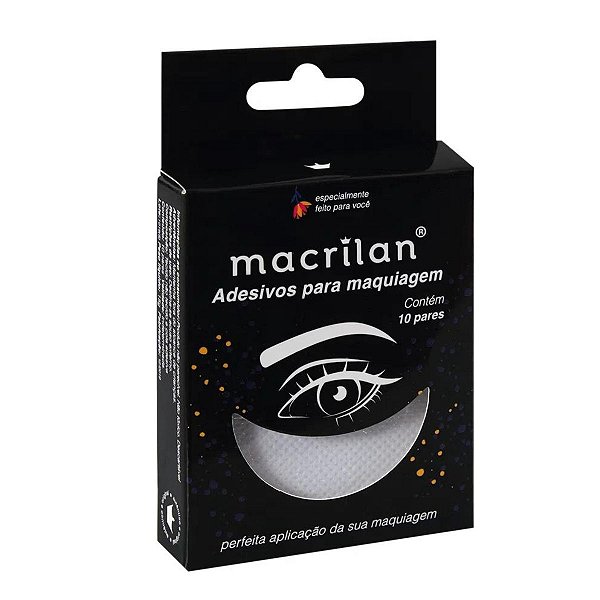 Adesivos Para Maquiagem Macrilan Com 10 Pares Ac-08