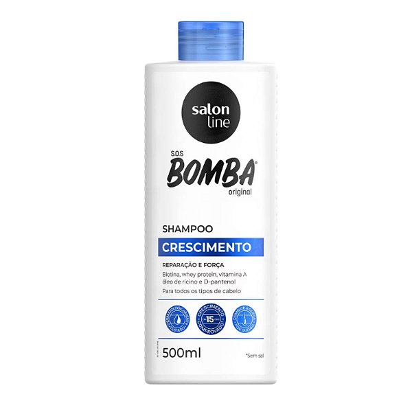 Shampoo Salon Line Sos Bomba Original Crescimento 500ml