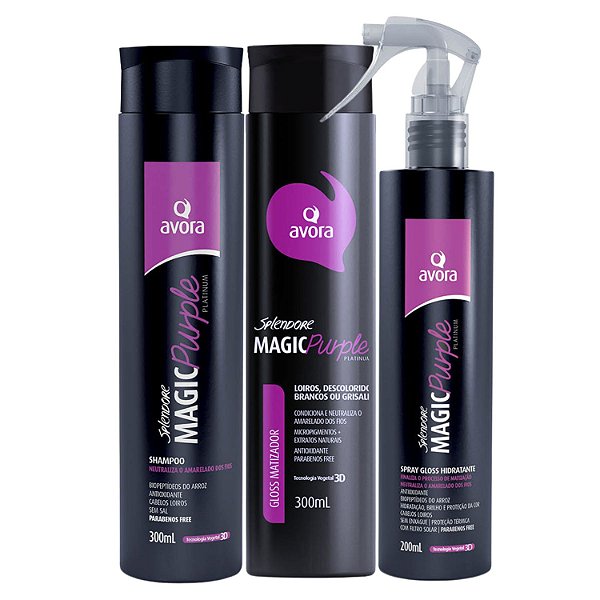 Kit Avora Splendore Magic Purple Platinum Com 3