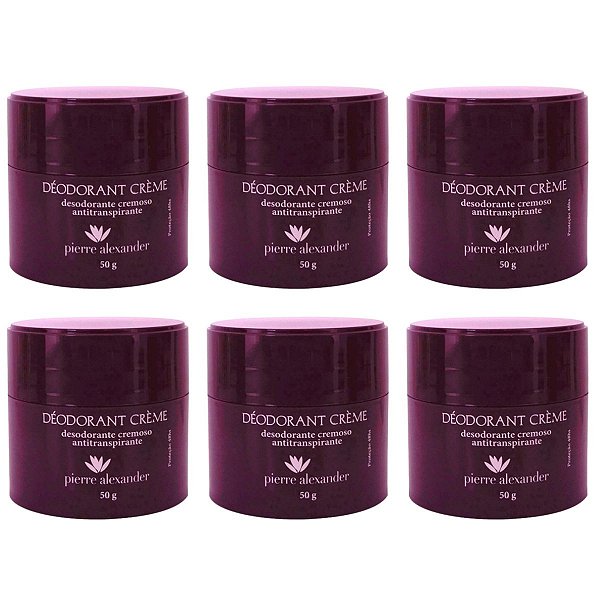 Kit Pierre Alexander Desodorante Creme 50g C/6 Unidades