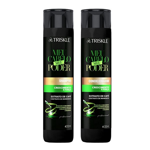 Kit Shampoo + Condicionador Triskle Meu Cabelo Meu Poder 400ml