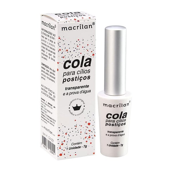 Cola para Cílios Postiços Macrilan Transparente 7g