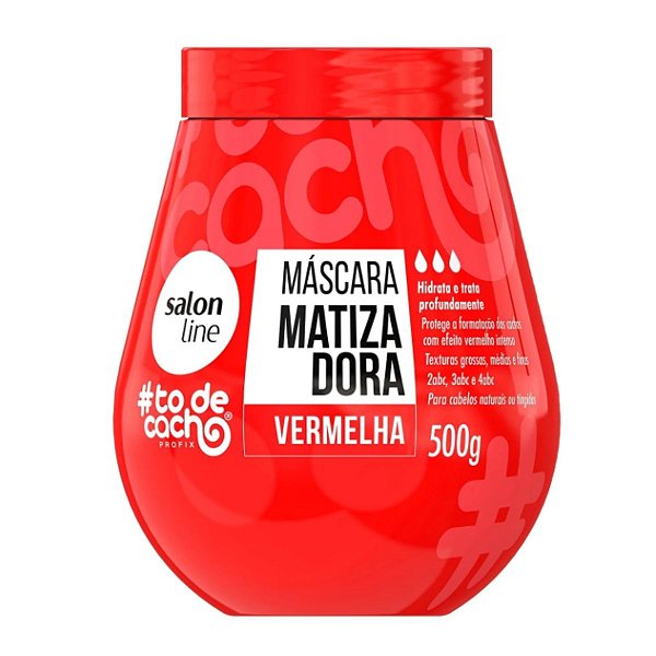 Máscara Matizadora Salon Line #todecacho Vermelha 500g